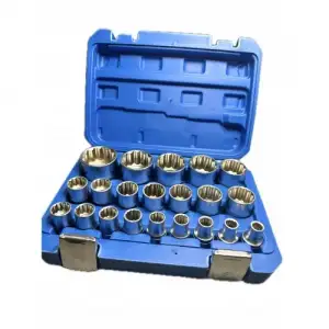 купить Головки торцевые 1/2" 12гр. 8-36мм (набор 21пр) CrV "H-D"