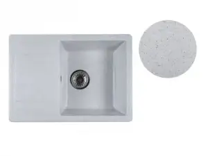 купить Мойка кухонная из искусственного камня MISTA серый 615х440 мм, AV Engineering