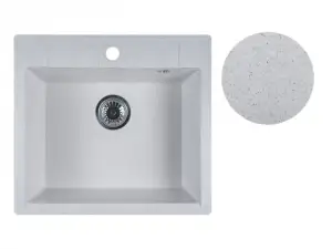 купить Мойка кухонная из искусственного камня UNIT серый 550х500 мм, AV Engineering
