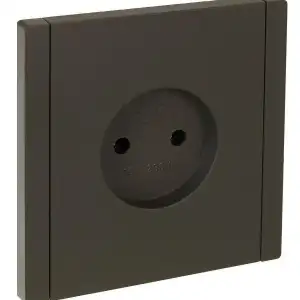 купить Розетка 1-м СП FORTE&PIANO FP318 10А без заземл. без защ. шторок винт. крепл. сер. IEK FP-R10-10-K03