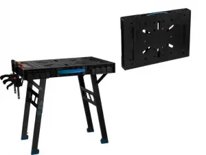 купить Верстак складной BULL WB 4585 в кор. 455 кг, 852x608x790 мм, переносной, 2 струбцины (Быстроскладная конструкция)