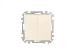 купить Выключатель 2 клав. (cкрытый, 10А) слоновая кость, Стиль, Bylectrica