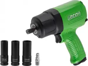 купить Пневмогайковерт 1/2" ECO AIW-1300S (1100 Нм, Ударный мех-м: twin hammer, 198 л/мин, 7800 об/мин, Макс. резьба: М16)