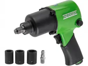 купить Пневмогайковерт 1/2' ECO AIW-742S (742 Нм, Ударный мех-м: twin hammer, 218 л/мин, 7500 об/мин, Макс. резьба: М16)