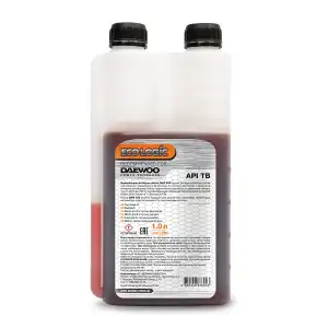 купить Масло для 2-х тактных двигателей 1,0 л DAEWOO DWO 250 с дозатором