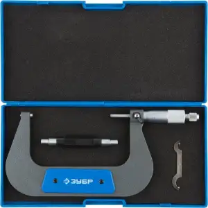 купить ЗУБР МК 125, 100 - 125 мм, гладкий механический микрометр (34480-125)