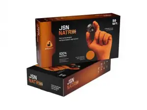 купить Перчатки нитриловые, р-р 11/XXL, оранж., уп. 25 пар,  JetaSafety (Ультрапрочные нитриловые перчатки JetaSafety 050NATRIX240-OR-11-XL размер XXL упаков