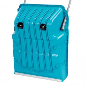 купить Скрепер-волокуша для уборки снега, полипропилен, колеса, 595х715х1445мм, рукоятка с ПВХ, LUXE Palisad