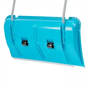 купить Скрепер для уборки снега, полипропилен, колеса, 750х445х1275 мм, рукоятка с ПВХ, LUXE Palisad