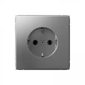 купить Розетка ArtGallery 16А с заземл. быстрозажим. клем. механизм сталь SE GAL000943S