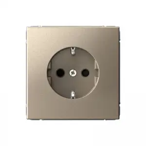 купить Розетка ArtGallery 16А с заземл. со шторками быстрозажим. клем. механизм шампань SE GAL000545S
