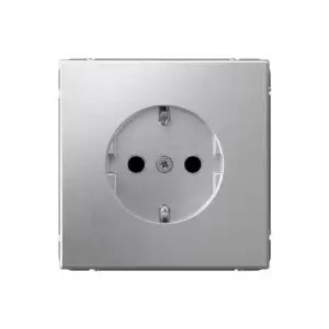 купить Розетка ArtGallery 16А с заземл. со шторками быстрозажим. клем. механизм алюм. SE GAL000345S