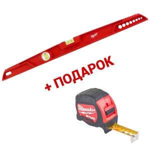 купить Уровень литой MILWAUKEE REDCAST 60 см [4932459098] + Рулетка MILWAUKEE STUD 5м [48229905] (Акция)