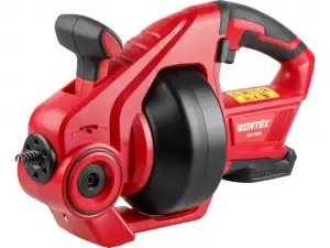 купить Аккум. прочистная машина WORTEX CDC 1855 в кор. ALL1 XLT SOLO (18 В, 0-550 об/мин, трос 7,6 м. Без АКБ и З/У)