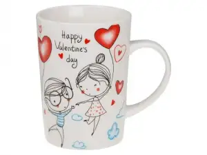 купить Кружка керамическая, 320 мл, Влюбленные сердца 2-2, PERFECTO LINEA