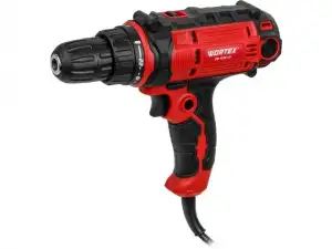 купить Дрель-шуруповерт WORTEX DR 1025-1 D в кор. 300 Вт, 50 Нм, 2 скор. (Быстрозажимной патрон 10 мм, длина шнура 4 метра)