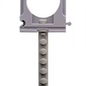 купить Скоба-держатель для металлопластиковых труб, в комплекте с дюбелем, 25 мм, 5 шт, ЗУБР