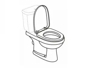 купить Чаша для унитаза-компакт AGIO A, AV Engineering (Прямой выпуск, с сиденьем)