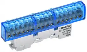 купить Шина нулевая N изол. на универс. держ. 6х9-16-С TEKFOR IEK TF-NN10-16-KL-K07