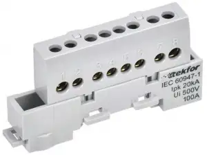 купить Шина L "фаза" изол. на универс. держ. 6х9-8-Ср TEKFOR IEK TF-NN10-08-KL-K03