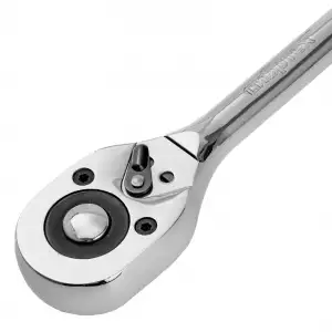 купить Ключ-трещотка 1/2', 45 зубьев, с быстрым сбросом, CrV, хром Сибртех