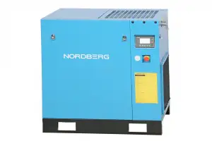 купить Компрессор винтовой NORDBERG 15 кВт, 10 бар, 1910 л/мин, IP55, без ресивера NCC20