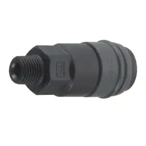 купить Быстроразъем пневматический с обратным клапаном, наружная резьба 3/8" (пластик) "Prowin"