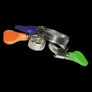 купить Хомут червячный нержавеющий  8-12мм с бабочкой "Bradas"