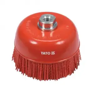 купить Щётка-крацовка чашка 125мм М14 (нейлон) "Yato"