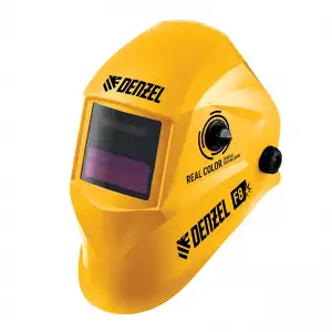 купить Щиток защитный лицевой (маска сварщика) F8, см. окно 100х50, Real Color, DIN4/5-8/9-13// Denzel