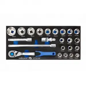 купить Набор инструмента 1/2" в ложементе EVA (23пр) "Hoegert"