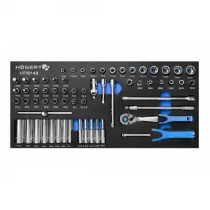 купить Набор инструмента 1/4" в ложементе EVA (63пр) "Hoegert"