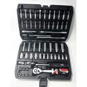 купить Набор инструмента  1/4" (56пр.) CrV "H-D"