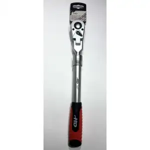 купить Ключ трещоточный для головок 1/2" 72T телескопический шарнирный L350-490мм "H-D"