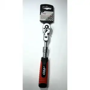 купить Ключ трещоточный для головок 1/4" 72T телескопический шарнирный L175-225мм "H-D"