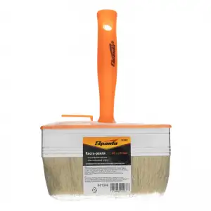 купить Кисть-ракля, 40х140 мм, натуральная щетина, пластмассовый корпус, пластмассовая ручка Sparta