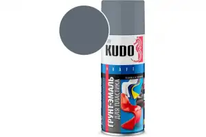 купить Грунт-эмаль для пластика серая RAL 7031 520 мл KUDO