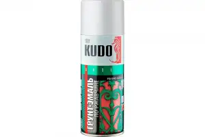 купить Грунт-эмаль по ржавчине сигнальная белая RAL 9003 520 мл KUDO