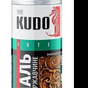 купить Эмаль молотковая по ржавчине серебристо-серо-коричневая 520 мл KUDO