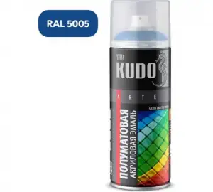 купить Эмаль универсальная акриловая satin RAL 5005 сигнально-синяя 520мл.