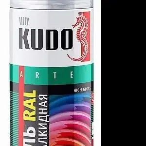 купить Эмаль универсальная RAL 9010 белый 520 мл KUDO