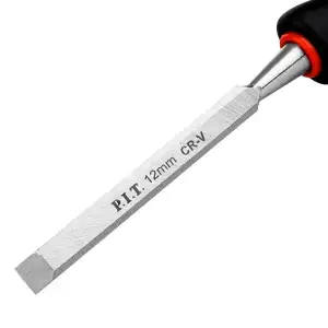 купить Стамеска по дереву плоская P.I.T. CONTROL HCHW01-0012 (12мм, 265х135мм, 28°, 175г, удар, CR-V)