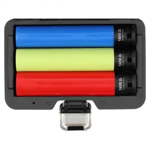 купить Головки ударные для алюминиевых дисков 1/2" 17, 19, 21мм, L150мм, CrMo, набор 3шт. "Yato"