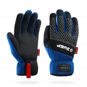 купить ЗУБР FLEX р.XL (10), синие, профессиональные комбинированные перчатки, работа с сенсорными экранами, Профессионал (11477-XL)