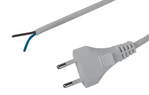 купить СВЕТОЗАР 2 х 0.75 мм2, 2 м, соединительный шнур с вилкой (SV-55141-2)