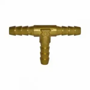 купить Штуцер пневматический T-образный "елочка" 12мм (латунь) "H-D"