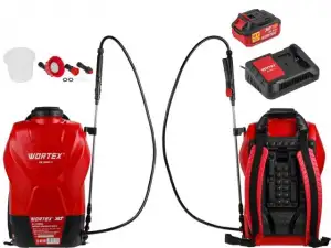 купить Аккум. опрыскиватель WORTEX KS 1640 Li в кор. ALL1 XLT SET 18В, 16 л, 4 Ач (4 Ач акб, 2 А зу, мягкая спинка, ручка для переноски)