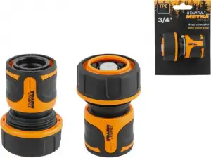 купить Муфта быстросъемная 3/4" с автостоп. STARTUL METSA (ST6013-08-3/4) (soft touch, двухкомпонентная)