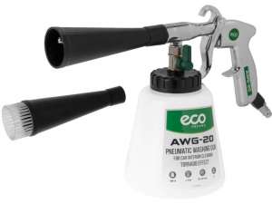 купить Пистолет моечный пневматический ECO AWG-20 (для химчистки) (ТОРНАДОР, 160 л/мин, бак: 1000 мл, 4-8 бар)