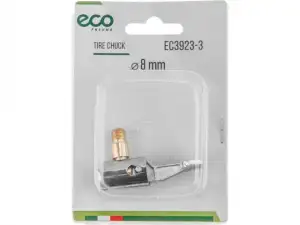 купить Наконечник для подкачки шин (резьба 8 мм, угловой, сталь) ECO
